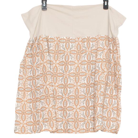 Columbia Skirt Boho Coastal Grandma Cottagecore Minimalist Outdoor Tan Orange 3X - Picture 3 of 3